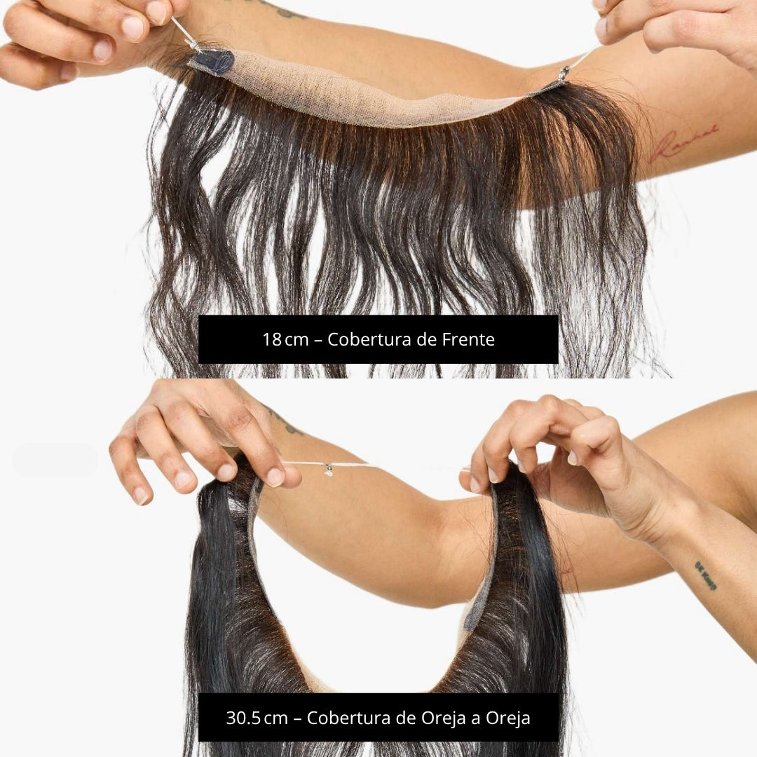 Banda Frontal Invisible - Cabello Natural 100% REMY