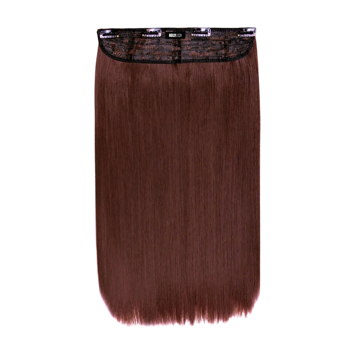 Extensiones Lisas Con Hilo Invisible y clips 45cm