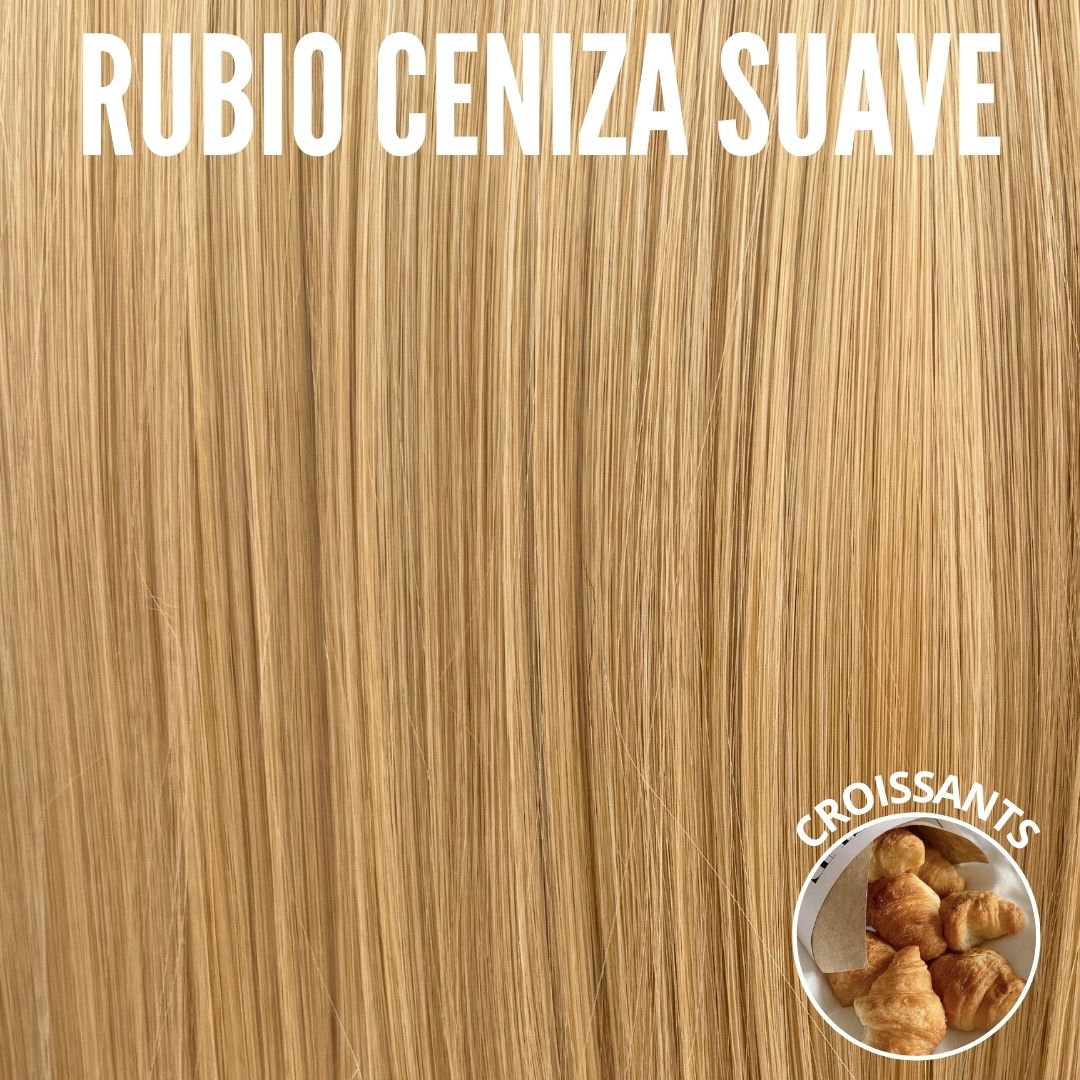 Extensiones Lisas Con Hilo Invisible y clips 45cm