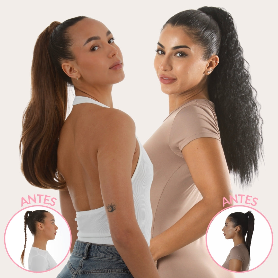 ¡SOLO HOY! OFERTA LIMITADA -40% Dto. PONYTAIL LISA O RIZADA