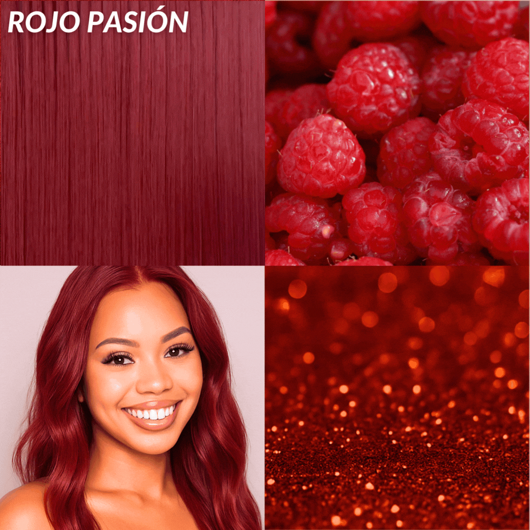 Extensiones Lisas Con Hilo Invisible y clips 45cm