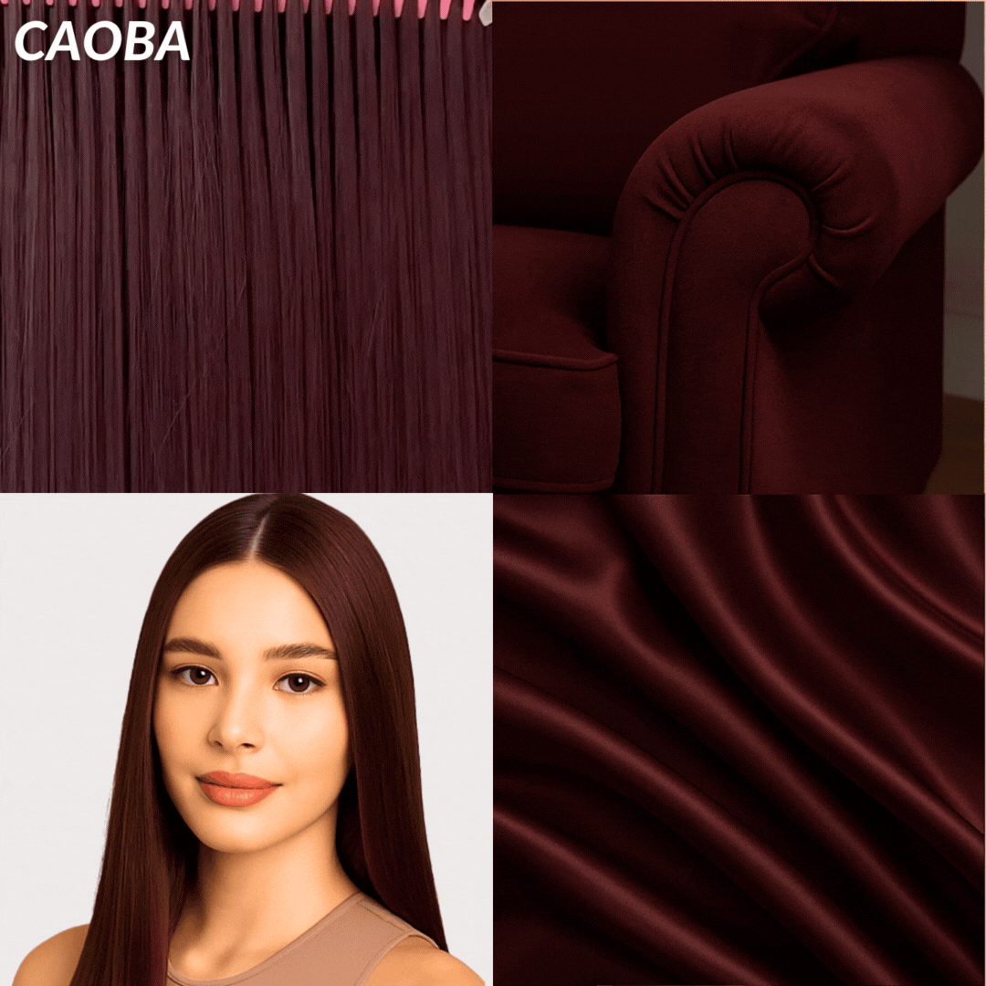 Extensiones Lisas Con Hilo Invisible y clips 45cm