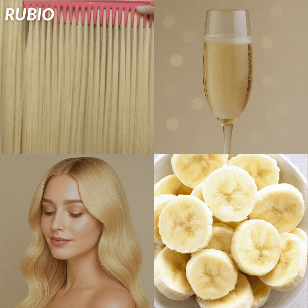 Extensiones Lisas Con Hilo Invisible y clips 45cm