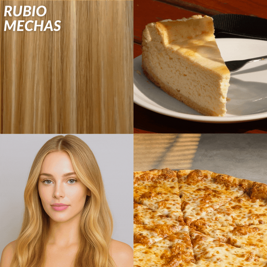Extensiones Lisas Con Hilo Invisible y clips 45cm