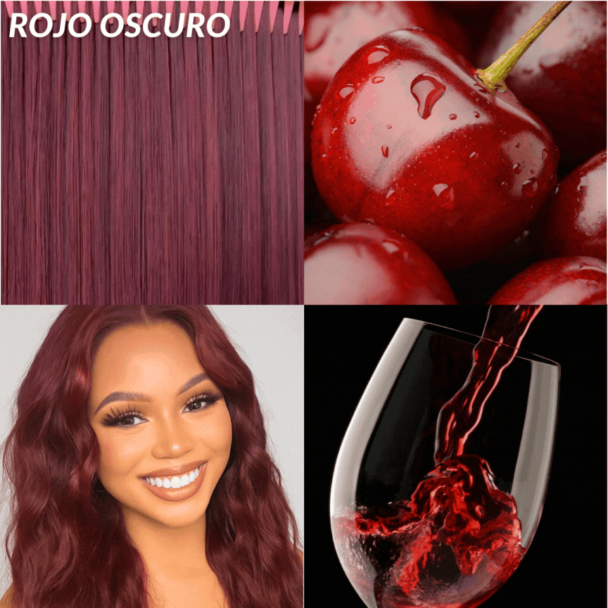 Extensiones Lisas Con Hilo Invisible y clips 45cm