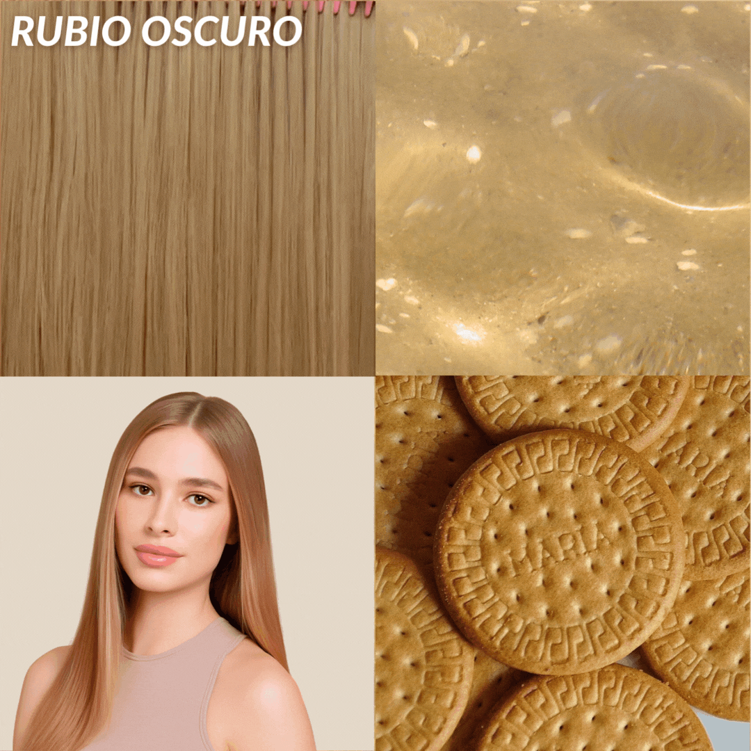 Extensiones Lisas Con Hilo Invisible y clips 45cm