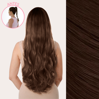 Extensiones Onduladas Con Hilo Invisible y clips 50cm