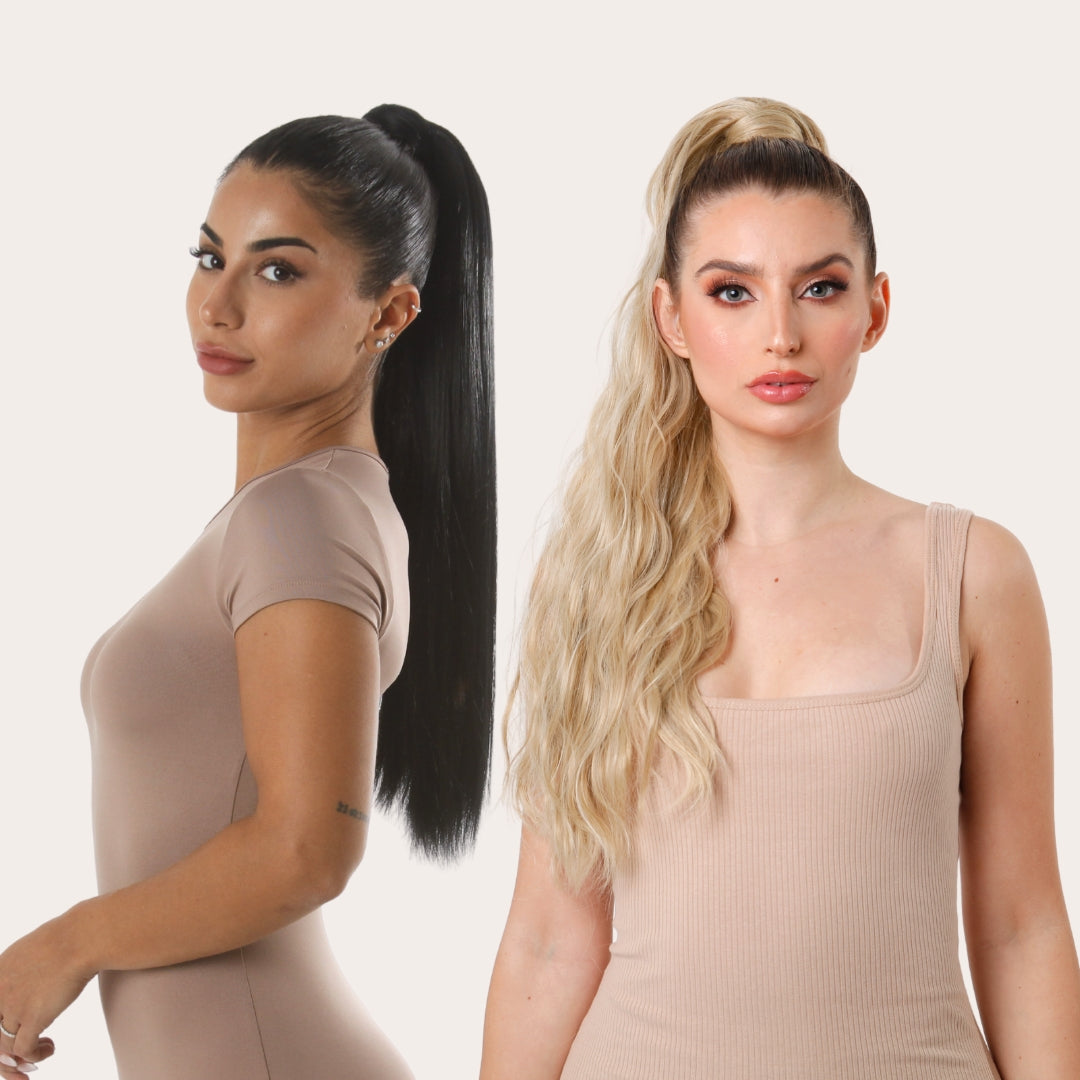 ¡SOLO HOY! OFERTA LIMITADA PONYTAIL 2X1 *INCLUYE COLA LISA Y ONDULADA*